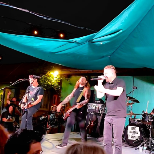 Tiki Bar Doc Martin and the Fannels McNelis Associates Realtors Solomons Maryland