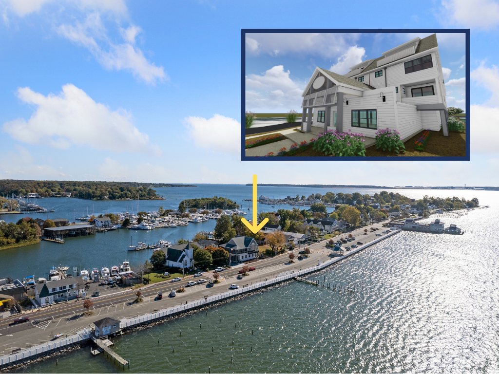 Sunset Terrace Condominium Solomons Island Drone View