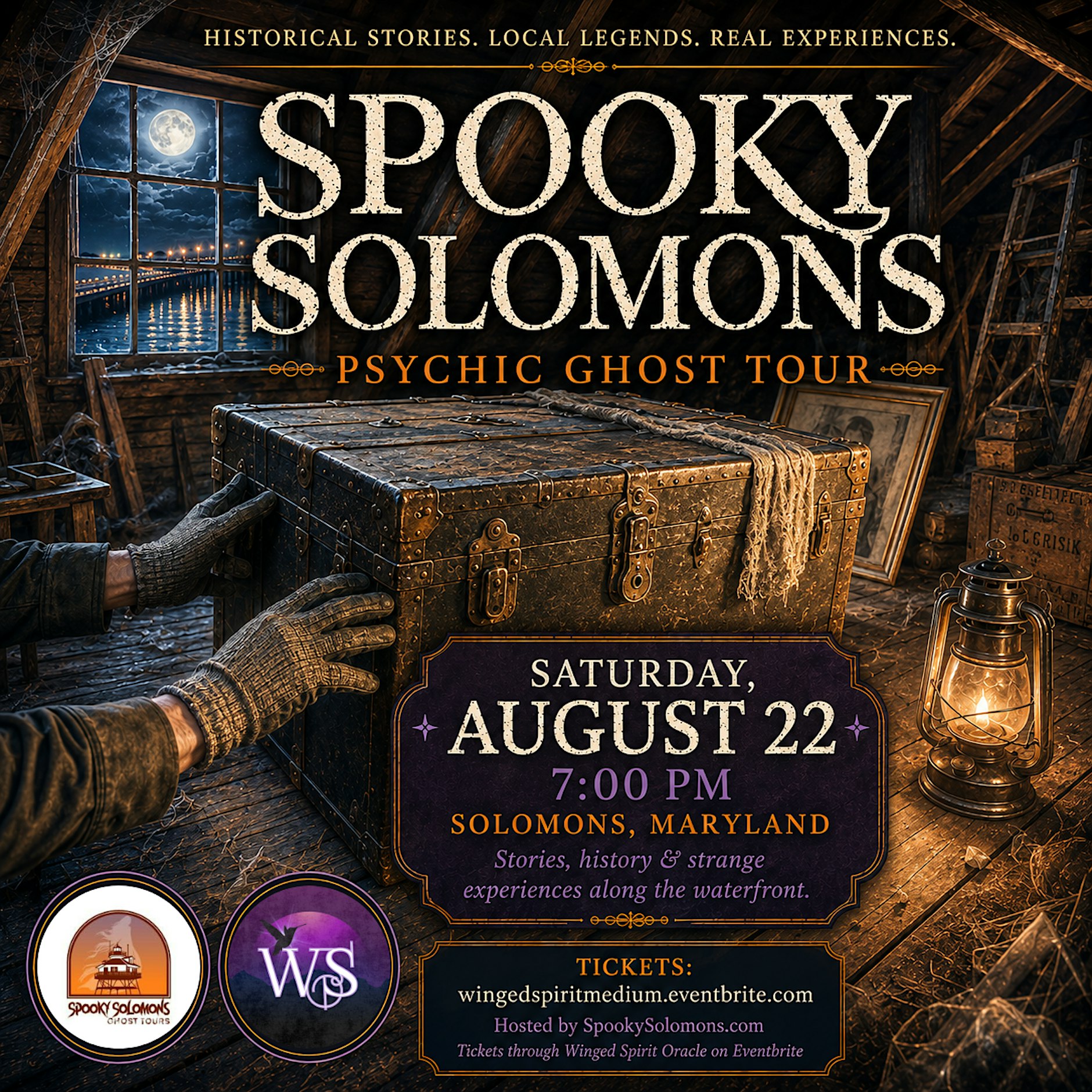 Spooky Solomons Island Ghost & Psychic Tour Advertisement Image