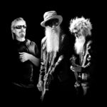 ZZ Top promotional band photo in black and white